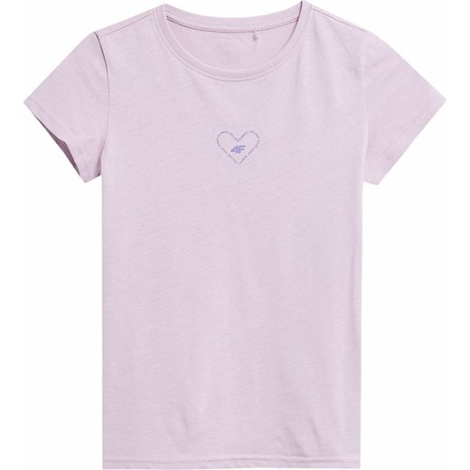 Koszulka dziewczęca 4FJSS23TTSHF384 4F ze sklepu SPORT-SHOP.pl w kategorii Bluzki dziewczęce - zdjęcie 157046356