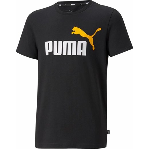 Koszulka juniorska Essentials+ 2 Colour Logo Tee Puma Puma 128cm SPORT-SHOP.pl wyprzedaż