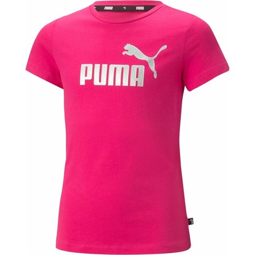 Koszulka juniorska ESS+ Logo Tee Puma ze sklepu SPORT-SHOP.pl w kategorii Bluzki dziewczęce - zdjęcie 157049138