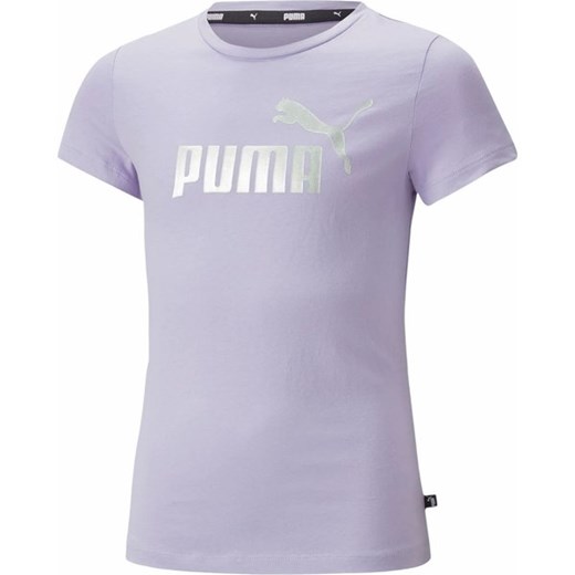 Koszulka juniorska ESS+ Logo Tee Puma ze sklepu SPORT-SHOP.pl w kategorii Bluzki dziewczęce - zdjęcie 157049178