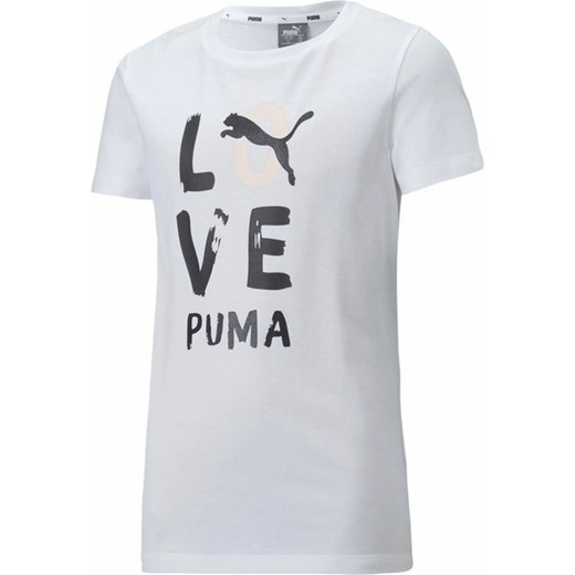 Koszulka dziewczęca Alpha T-Shirt Puma ze sklepu SPORT-SHOP.pl w kategorii Bluzki dziewczęce - zdjęcie 157049576