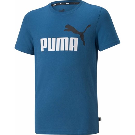 Koszulka juniorska Essentials+ 2 Colour Logo Tee Puma Puma 128cm wyprzedaż SPORT-SHOP.pl
