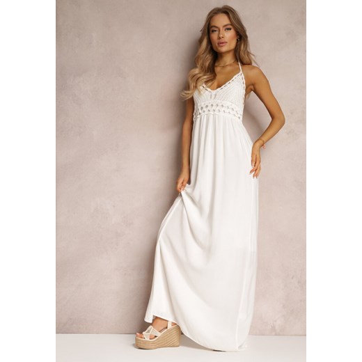 Biała Sukienka Dancemaker ze sklepu Renee odzież w kategorii Sukienki - zdjęcie 157053277
