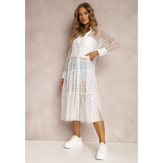 Biała Sukienka Faizah ze sklepu Renee odzież w kategorii Sukienki - zdjęcie 157053559