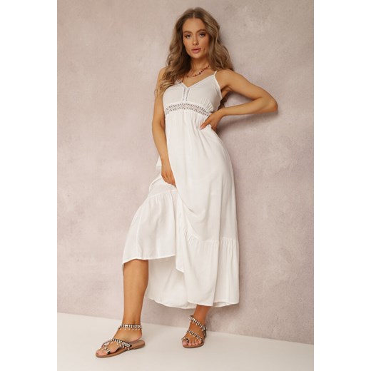 Biała Sukienka Poreithera Renee M okazyjna cena Renee odzież