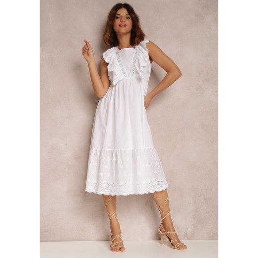 Biała Sukienka Serenella ze sklepu Renee odzież w kategorii Sukienki - zdjęcie 157054446