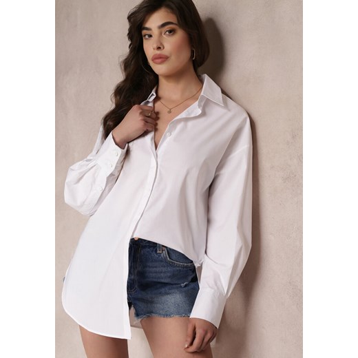 Biała Koszula Bawełniana Aquida ze sklepu Renee odzież w kategorii Koszule damskie - zdjęcie 157054966