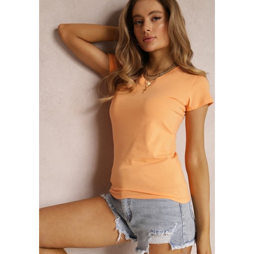 Pomarańczowy T-shirt Doriamara Renee M Renee odzież promocyjna cena
