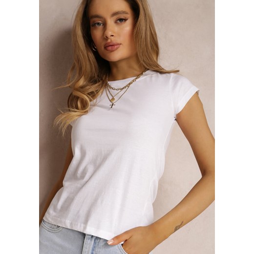 Biały T-shirt Nephegenia ze sklepu Renee odzież w kategorii Bluzki damskie - zdjęcie 157055207