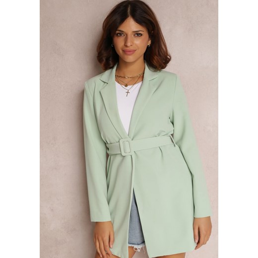 Miętowa Marynarka Zarineva Renee S okazyjna cena Renee odzież