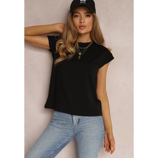 Czarny T-shirt Prixelis ze sklepu Renee odzież w kategorii Bluzki damskie - zdjęcie 157055795
