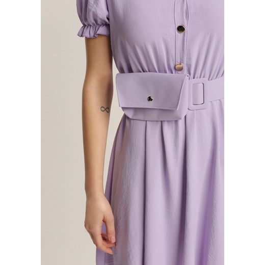 Liliowa Sukienka Thesperis Renee S promocyjna cena Renee odzież