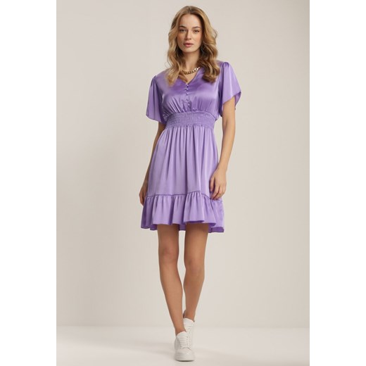 Fioletowa Sukienka Anthenia Renee S promocja Renee odzież