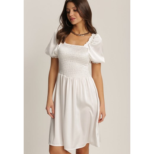 Biała Sukienka Fysersya Renee S okazja Renee odzież