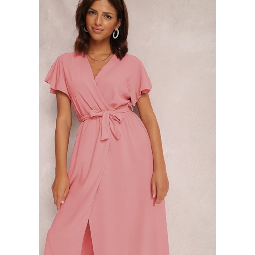 Różowa Sukienka Lilysh Renee ONE SIZE promocyjna cena Renee odzież