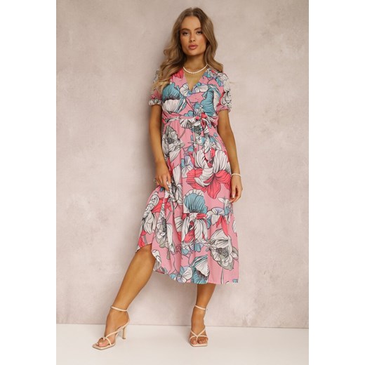 Różowa Sukienka Xyliana ze sklepu Renee odzież w kategorii Sukienki - zdjęcie 157056099