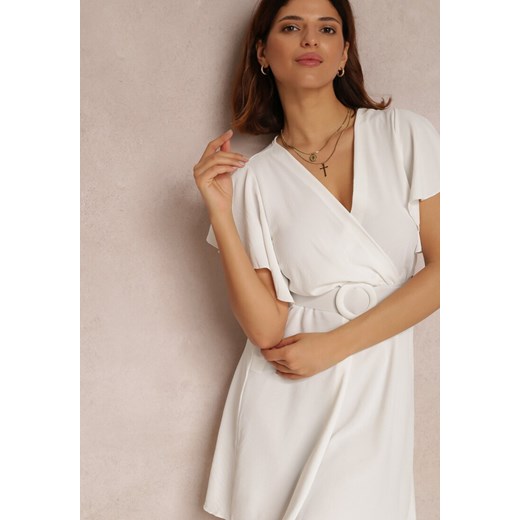 Biała Sukienka Cordeve Renee S okazyjna cena Renee odzież