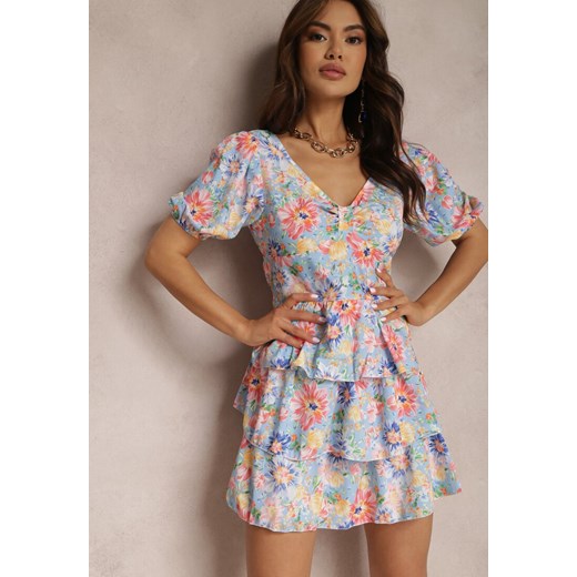Jasnoniebieska Sukienka Aelishae ze sklepu Renee odzież w kategorii Sukienki - zdjęcie 157056765