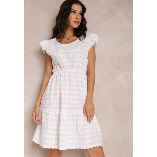 Biała Sukienka Olithacia ze sklepu Renee odzież w kategorii Sukienki - zdjęcie 157056848