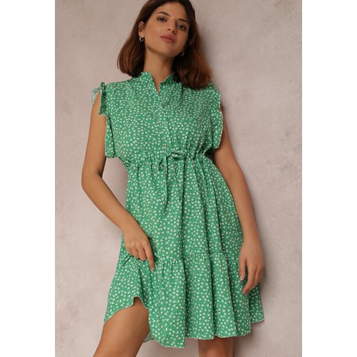 Zielona Sukienka Caesorus ze sklepu Renee odzież w kategorii Sukienki - zdjęcie 157057377