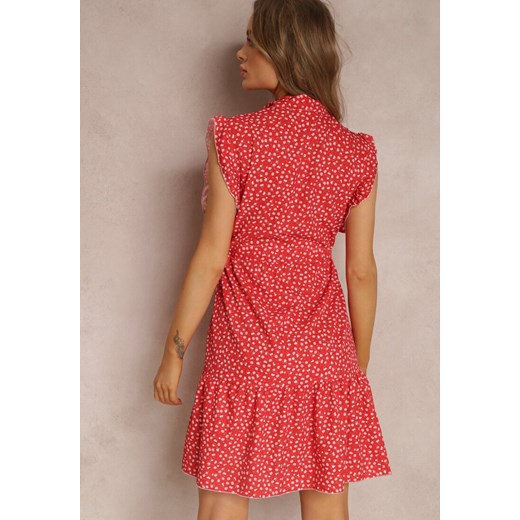 Czerwona Sukienka Caesorus Renee M okazyjna cena Renee odzież