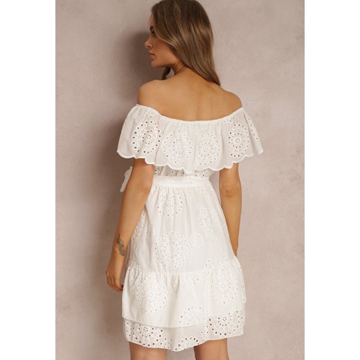 Biała Sukienka Neadone Renee S okazyjna cena Renee odzież