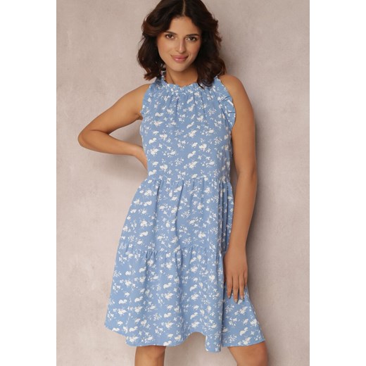 Niebieska Sukienka Nauticiane ze sklepu Renee odzież w kategorii Sukienki - zdjęcie 157057639