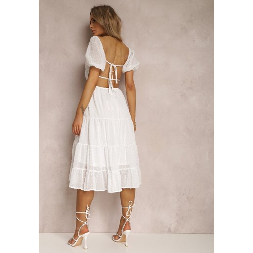 Biała Sukienka Nephia ze sklepu Renee odzież w kategorii Sukienki - zdjęcie 157057959