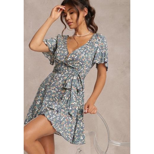 Niebieska Sukienka Peshesi ze sklepu Renee odzież w kategorii Sukienki - zdjęcie 157057997