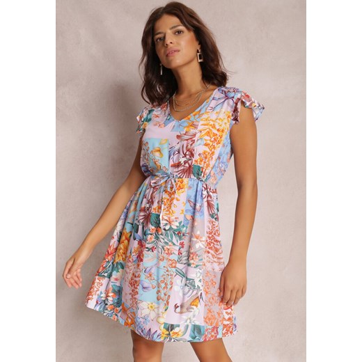 Liliowa Sukienka Armoren ze sklepu Renee odzież w kategorii Sukienki - zdjęcie 157058147