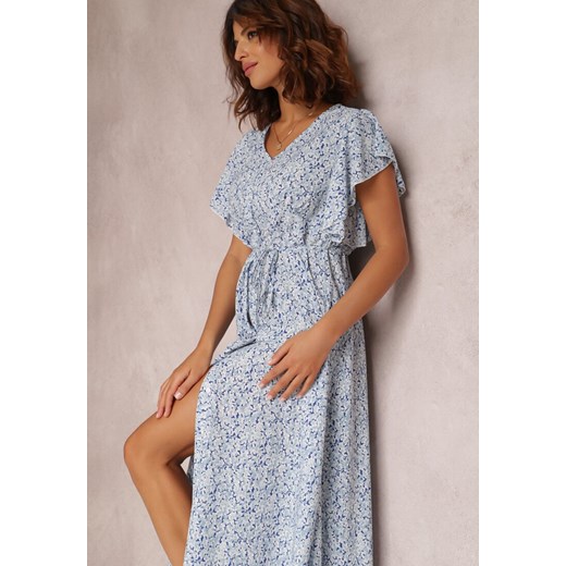 Niebieska Sukienka Thelliopis ze sklepu Renee odzież w kategorii Sukienki - zdjęcie 157060545