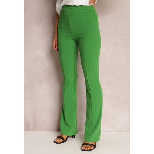 Spodnie damskie Renee zielone wiosenne 
