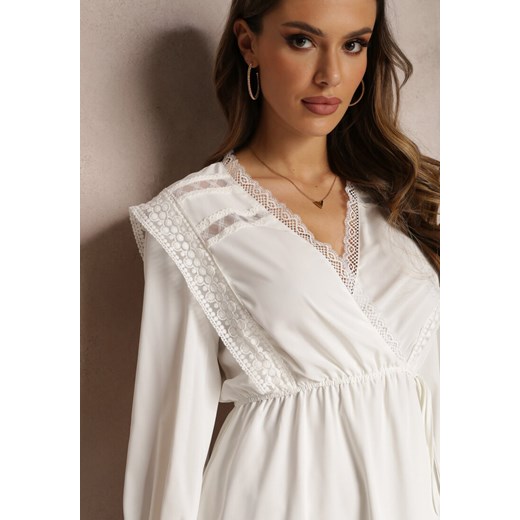 Biała Sukienka Callyse Renee M okazyjna cena Renee odzież