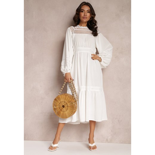 Biała Sukienka Diomime ze sklepu Renee odzież w kategorii Sukienki - zdjęcie 157061418