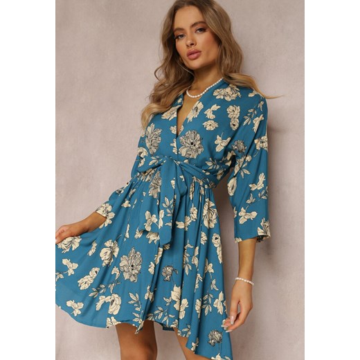 Niebieska Sukienka Thaleira ze sklepu Renee odzież w kategorii Sukienki - zdjęcie 157061598