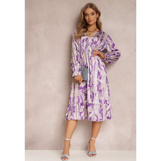 Fioletowa Sukienka Monelaia ze sklepu Renee odzież w kategorii Sukienki - zdjęcie 157062005
