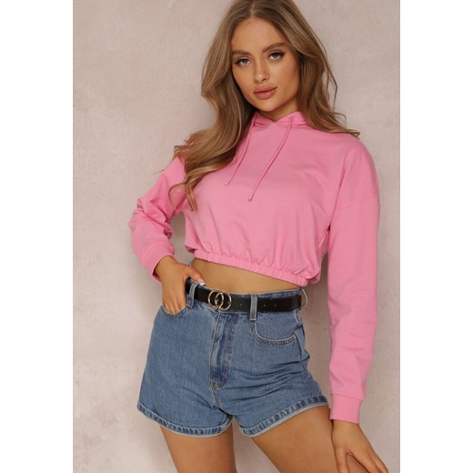 Różowa Bluza Pyrhano ze sklepu Renee odzież w kategorii Bluzy damskie - zdjęcie 157062429