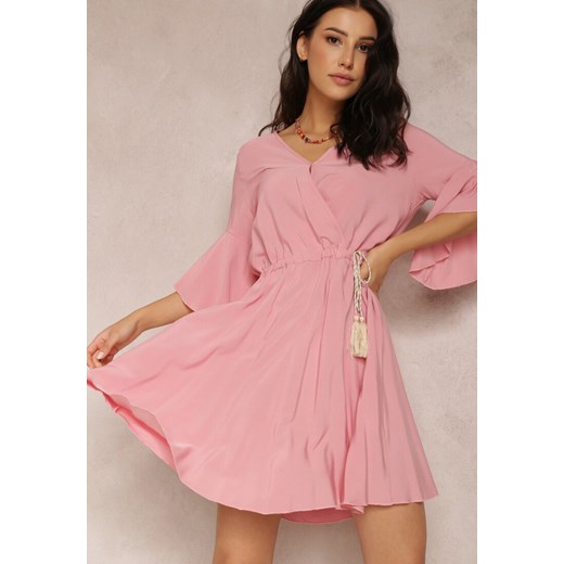 Różowa Sukienka Hypsilea ze sklepu Renee odzież w kategorii Sukienki - zdjęcie 157062675