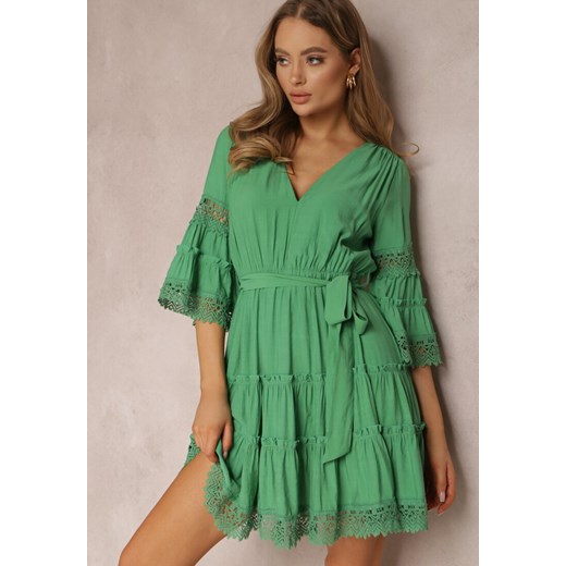 Zielona Sukienka Eudia ze sklepu Renee odzież w kategorii Sukienki - zdjęcie 157064237