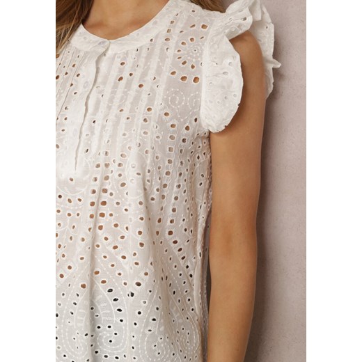 Biała Bluzka z Bawełny Myranassa Renee S promocyjna cena Renee odzież