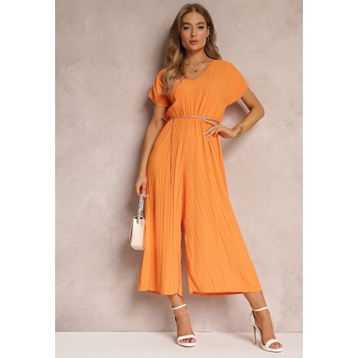 Pomarańczowy Kombinezon Callena ze sklepu Renee odzież w kategorii Kombinezony damskie - zdjęcie 157065725