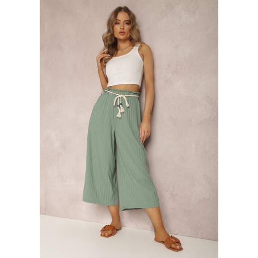 Zielone Spodnie Anastathe ze sklepu Renee odzież w kategorii Spodnie damskie - zdjęcie 157065805