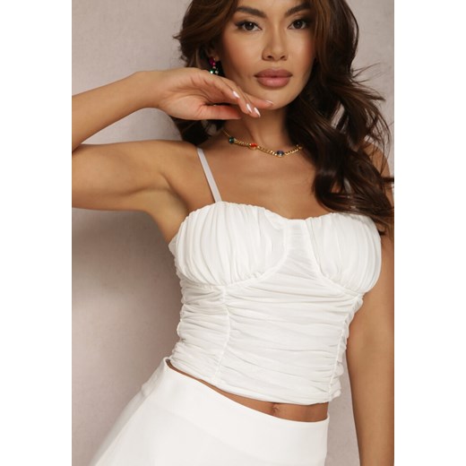 Biały Top Phelliolea ze sklepu Renee odzież w kategorii Bluzki damskie - zdjęcie 157066049