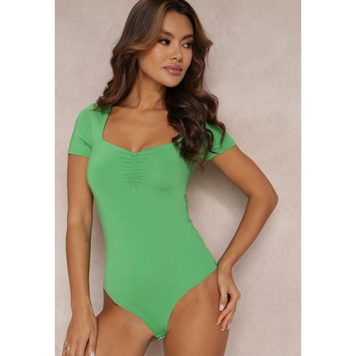 Zielone Body Demitheme ze sklepu Renee odzież w kategorii Bluzki damskie - zdjęcie 157067105