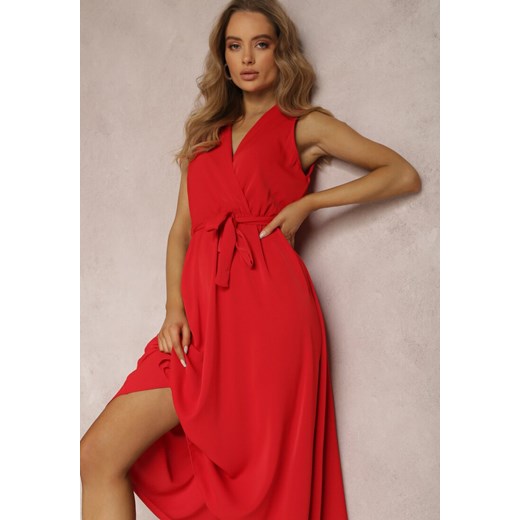 Czerwona Sukienka Nikora ze sklepu Renee odzież w kategorii Sukienki - zdjęcie 157067277