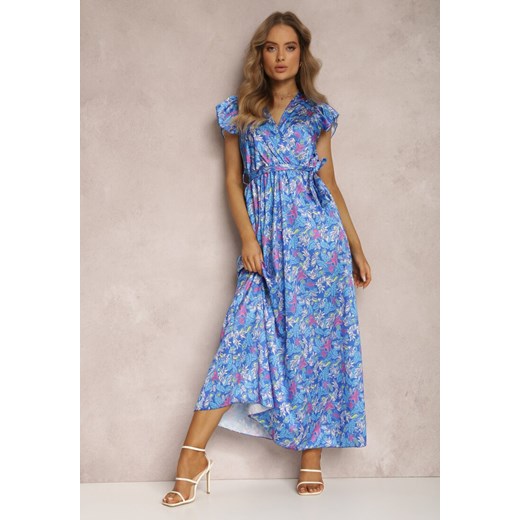 Niebieska Sukienka Iantharis ze sklepu Renee odzież w kategorii Sukienki - zdjęcie 157067307
