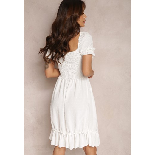 Biała Sukienka Hyrmeda Renee S wyprzedaż Renee odzież