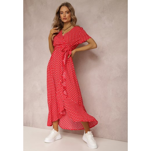 Czerwona Sukienka Boliphise ze sklepu Renee odzież w kategorii Sukienki - zdjęcie 157067898