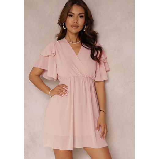 Różowa Sukienka Nemele ze sklepu Renee odzież w kategorii Sukienki - zdjęcie 157068757