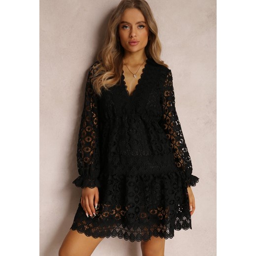 Czarna Sukienka Dephiolea ze sklepu Renee odzież w kategorii Sukienki - zdjęcie 157069117